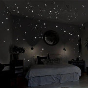 407 Miếng Dán Tường Tròn Phòng Trẻ Phát Sáng Trần Sao - Daisan Store