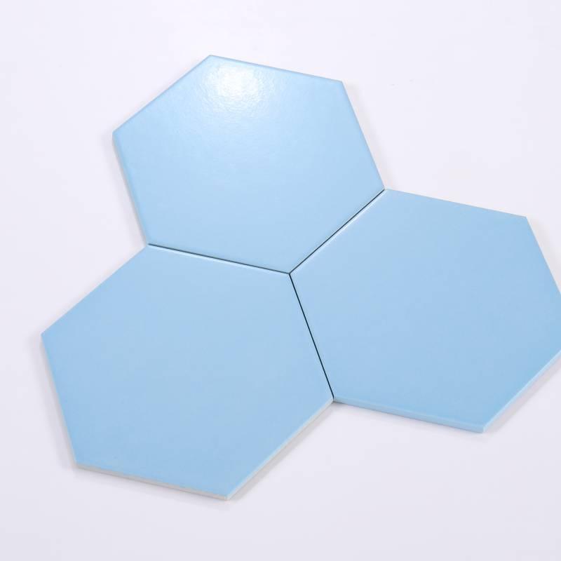Gạch lục giác xanh nhạt mờ 200x230x115 mm NGL_M23204-A_MDC