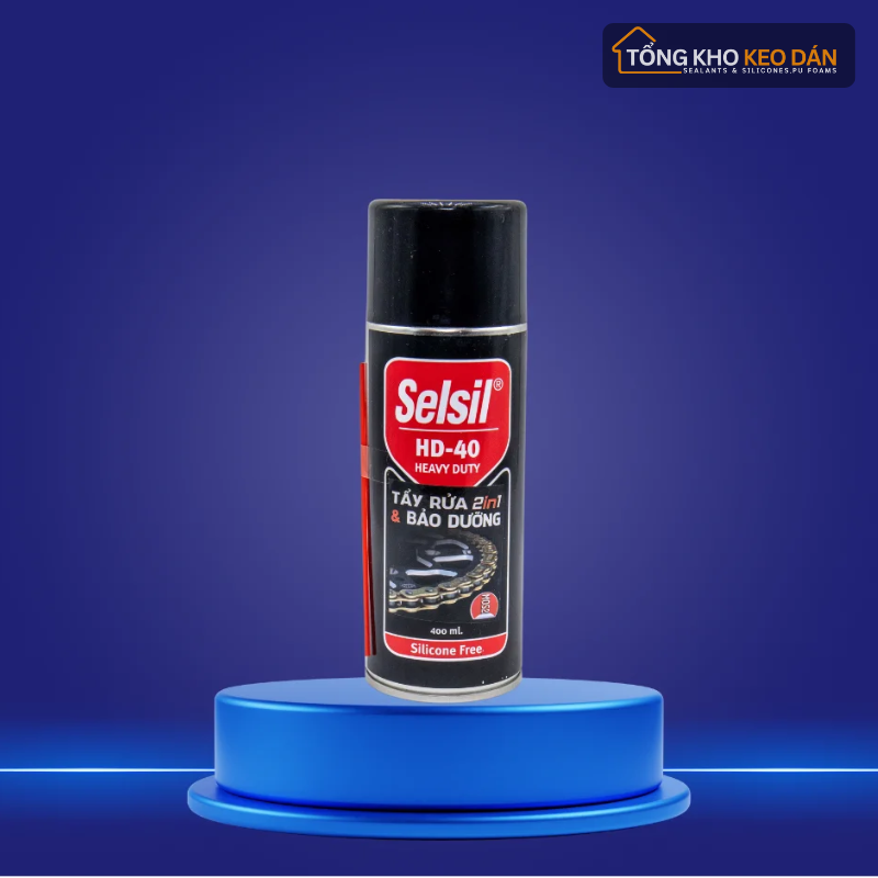 Dầu tẩy rỉ sét và bôi trơn Selsil HD-40