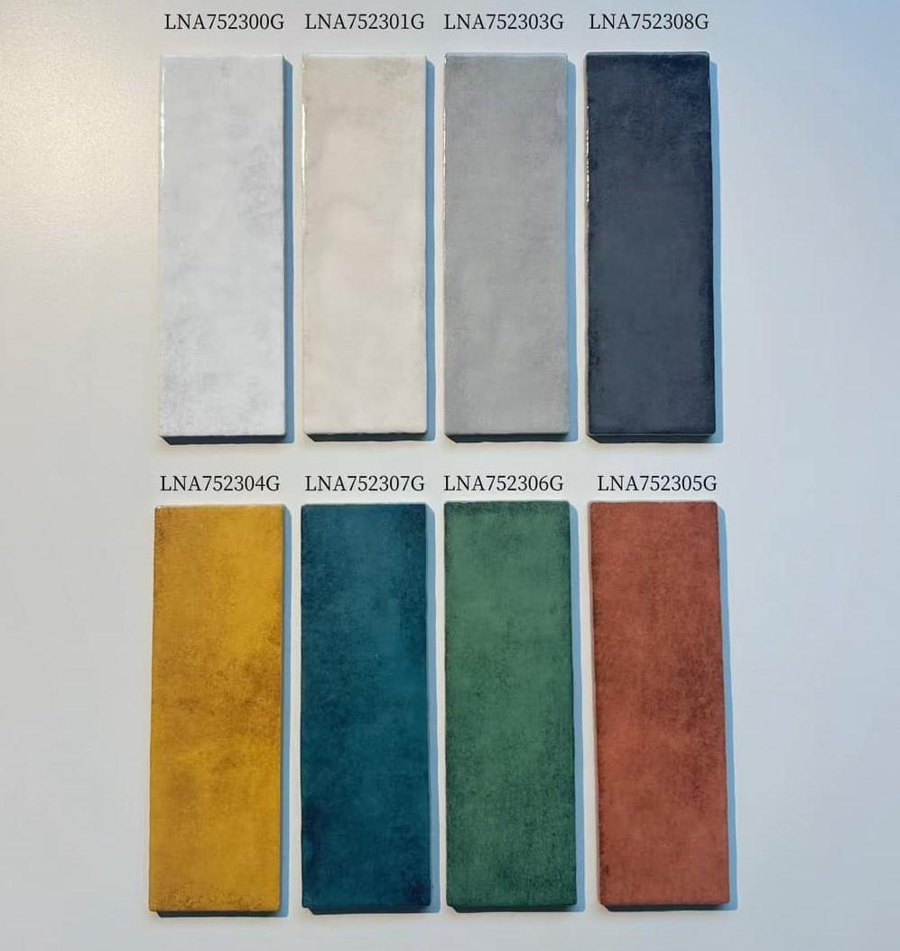 Gạch thẻ mosaic gốm sứ trang trí thủ công nhiều màu sắc 75 X 230 mm cho phòng tắm, nhà bếp, phòng khách, phòng ăn