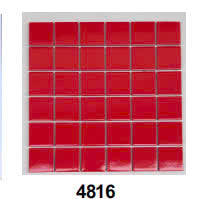 Gạch mosaic gốm đỏ 4816 Chíp 48x48mm
