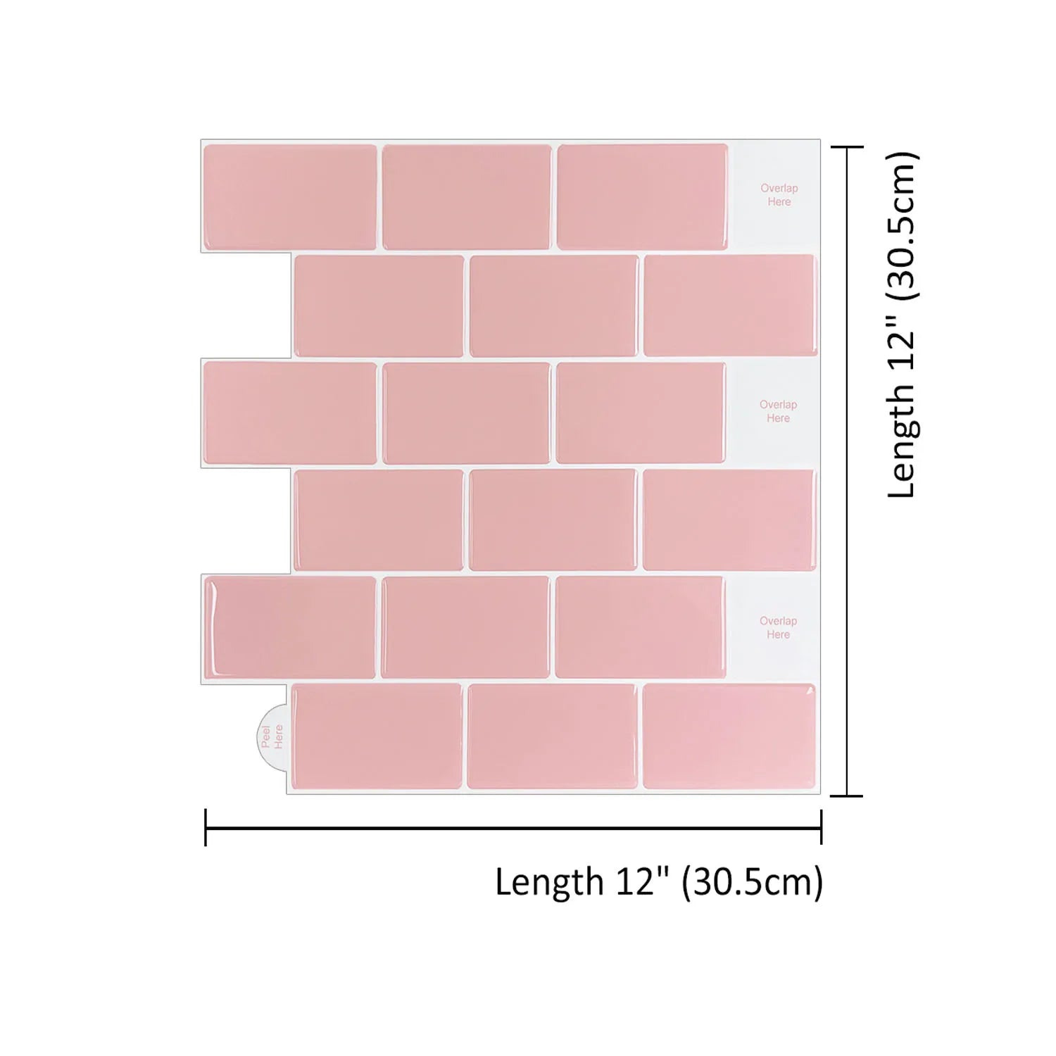 5 Mien Dan Gach 3D Treo Tuong Bep Chong Nuoc 12x12 Inch - Daisan Store