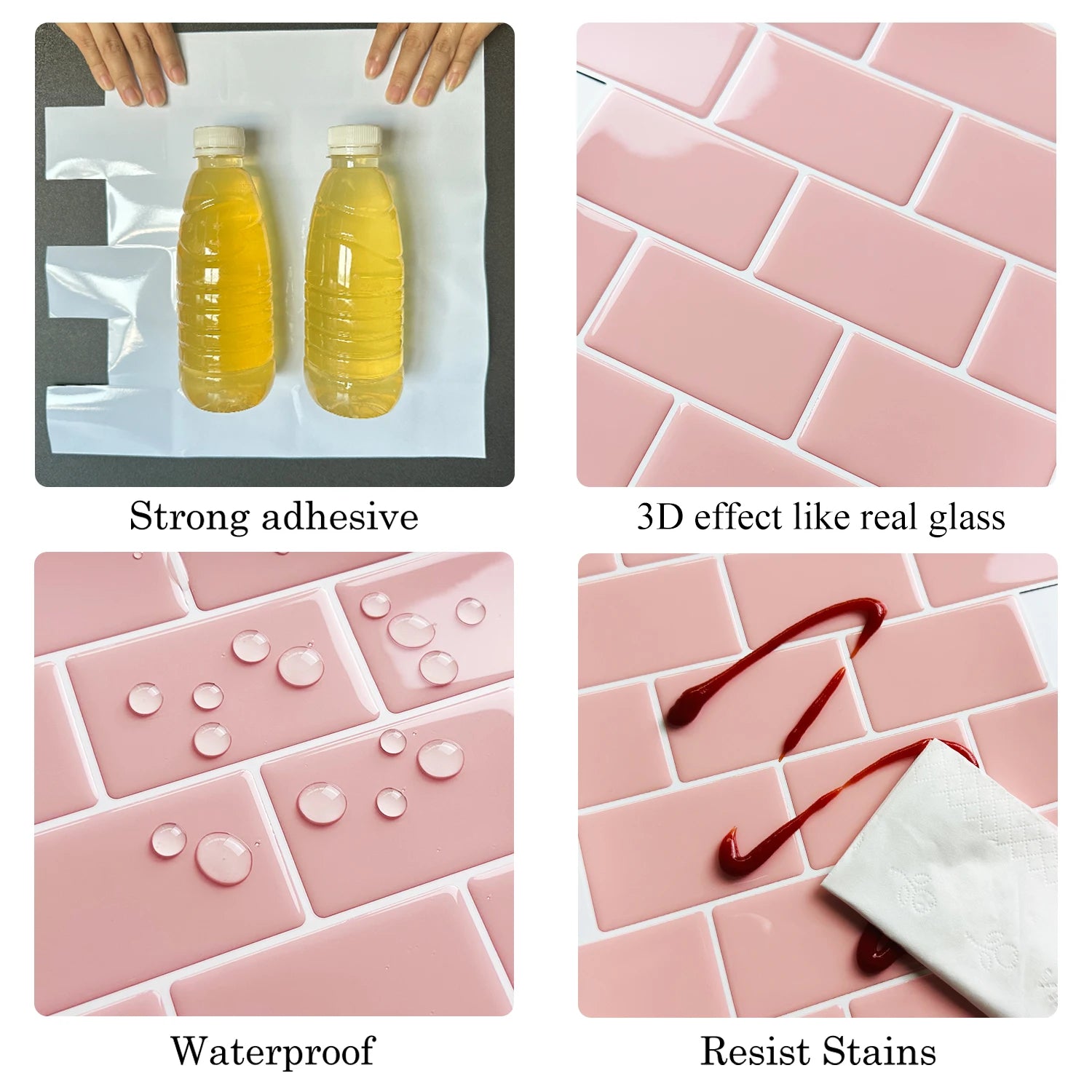 5 Mien Dan Gach 3D Treo Tuong Bep Chong Nuoc 12x12 Inch - Daisan Store