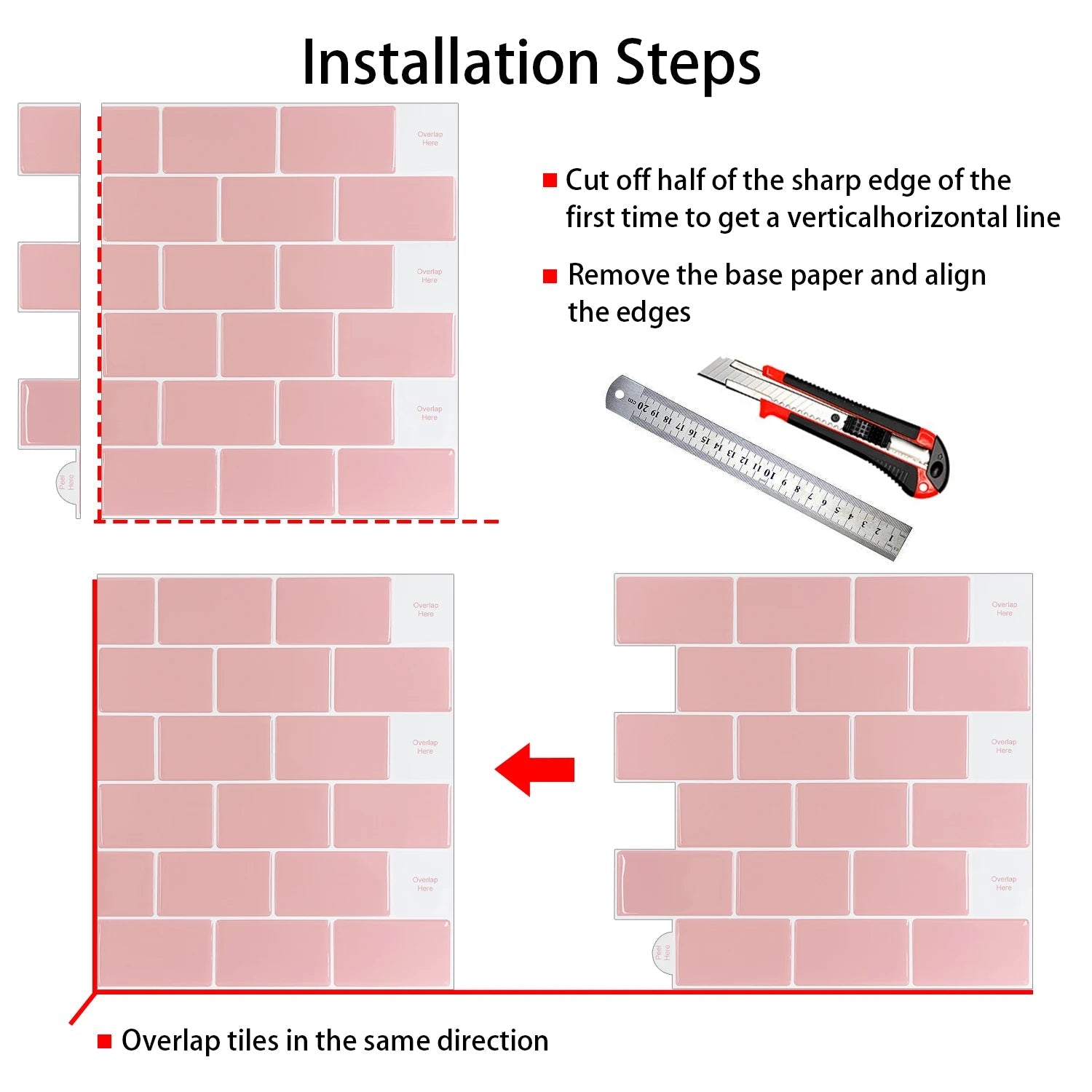 5 Mien Dan Gach 3D Treo Tuong Bep Chong Nuoc 12x12 Inch - Daisan Store