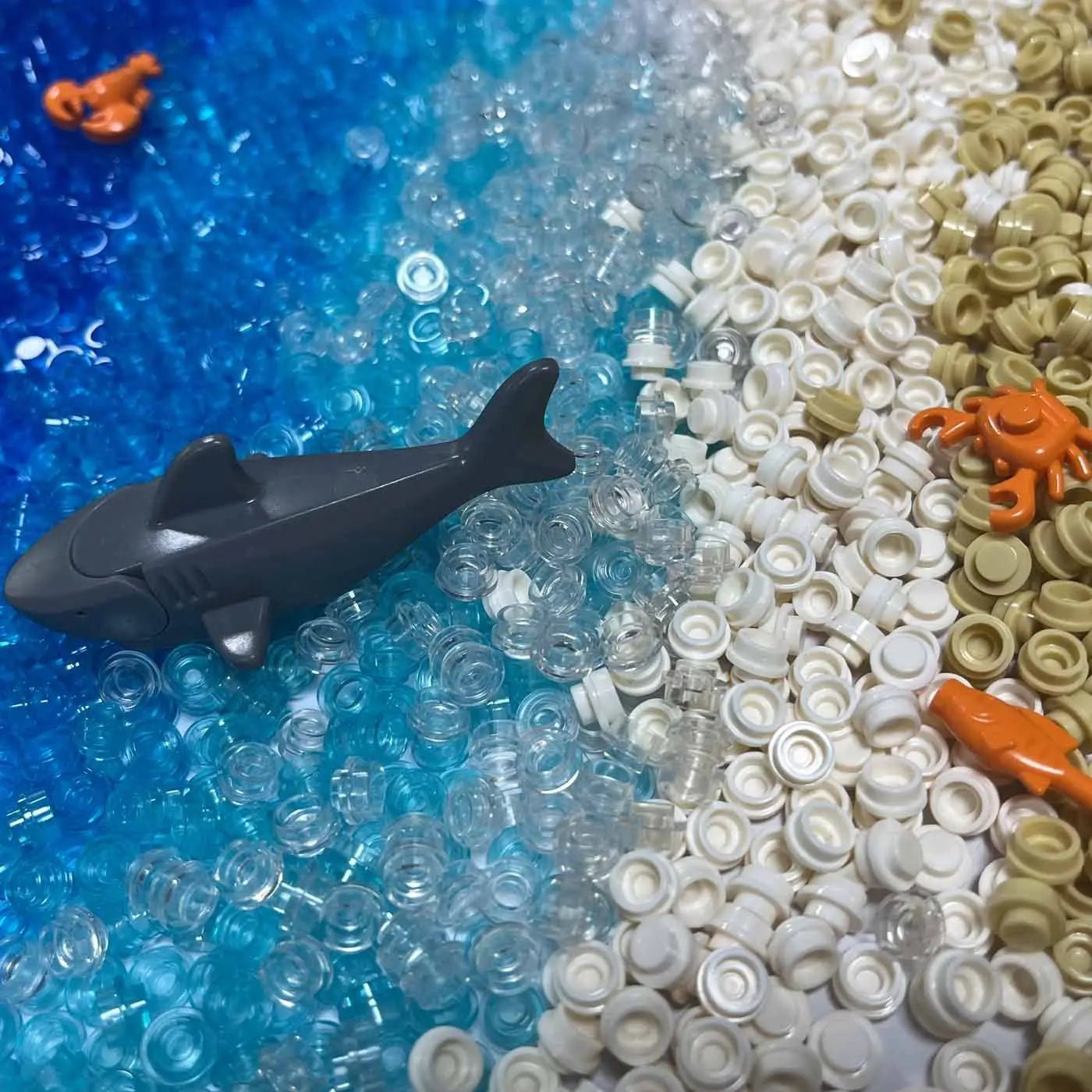 500 Viên Gạch Tròn 1x1 Trong Suốt Xây Dựng MOC - Daisan Store