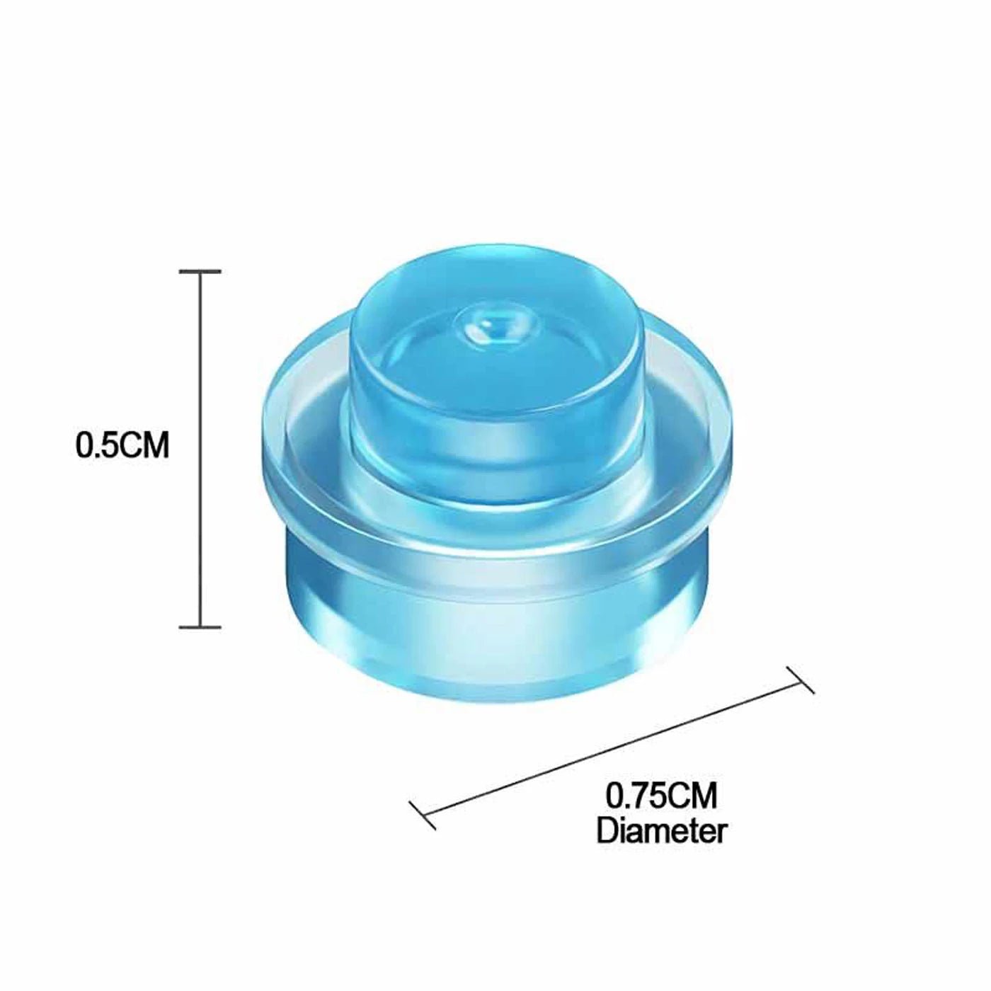 500 Viên Gạch Tròn 1x1 Trong Suốt Xây Dựng MOC - Daisan Store