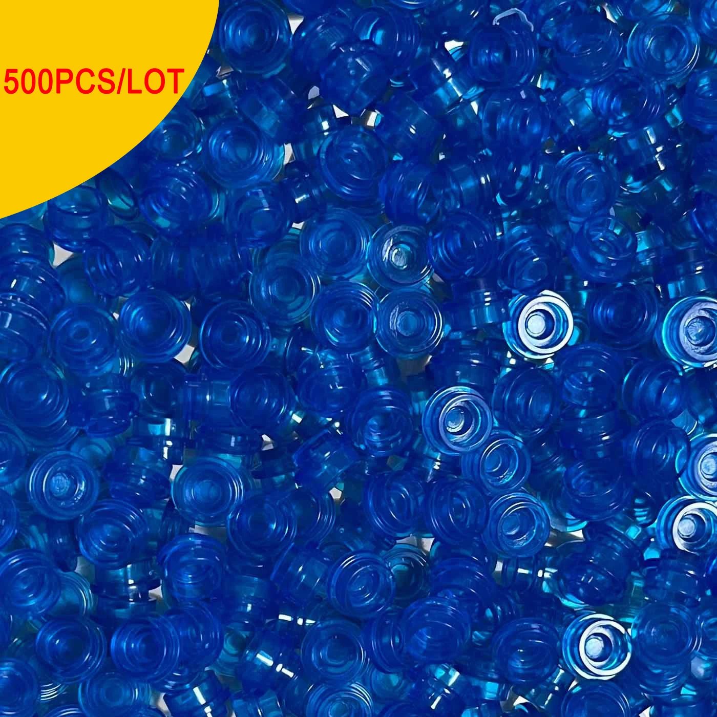 500 Viên Gạch Tròn 1x1 Trong Suốt Xây Dựng MOC - Daisan Store