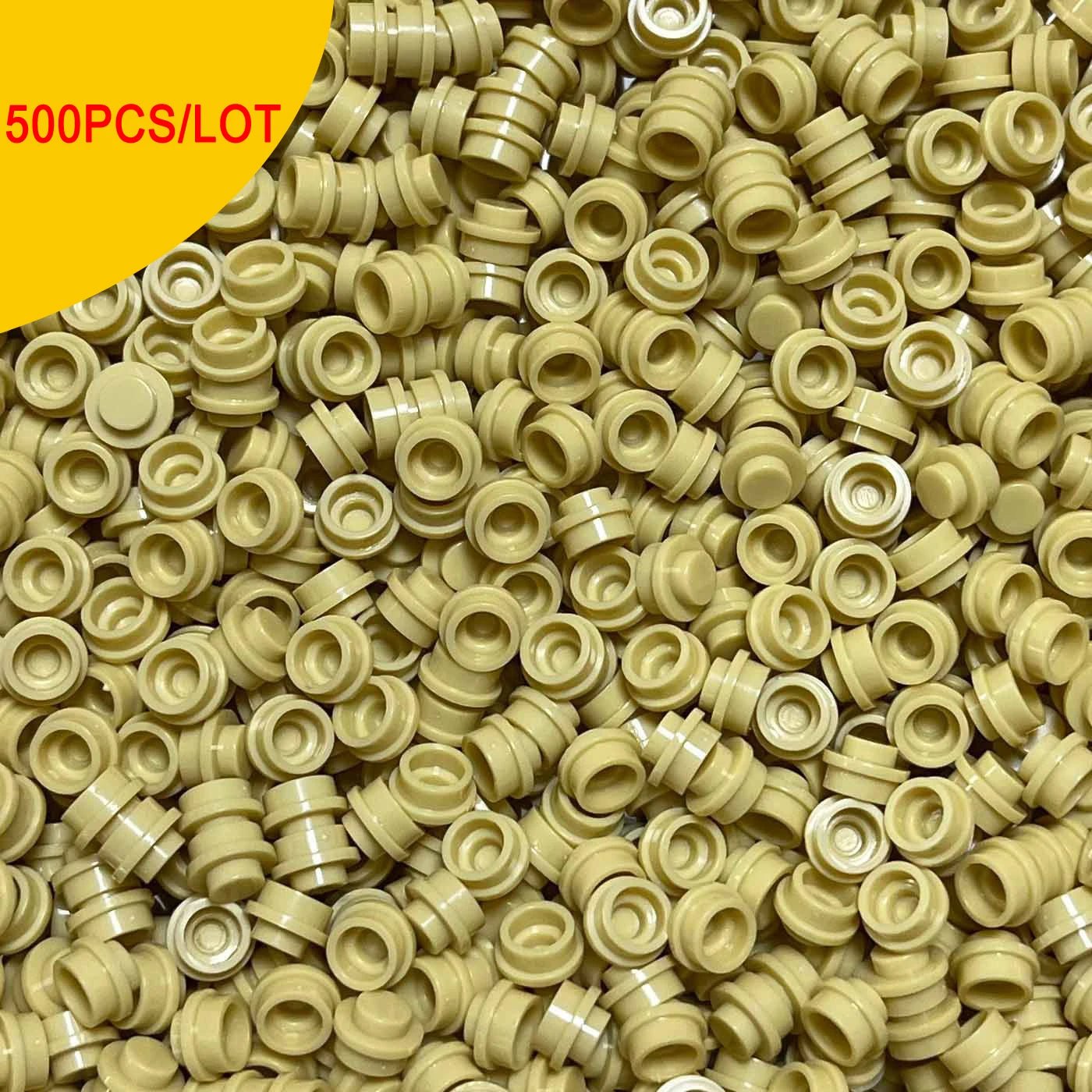 500 Viên Gạch Tròn 1x1 Trong Suốt Xây Dựng MOC - Daisan Store