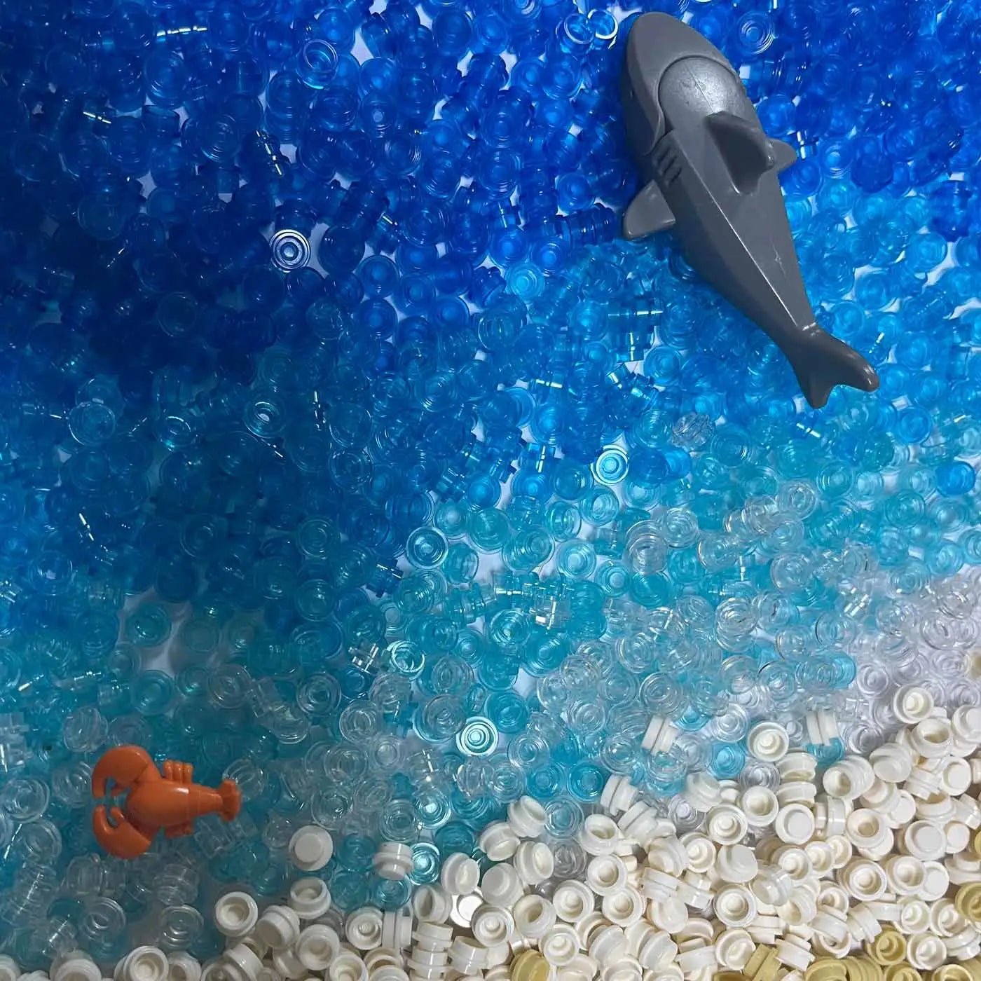 500 Viên Gạch Tròn 1x1 Trong Suốt Xây Dựng MOC - Daisan Store