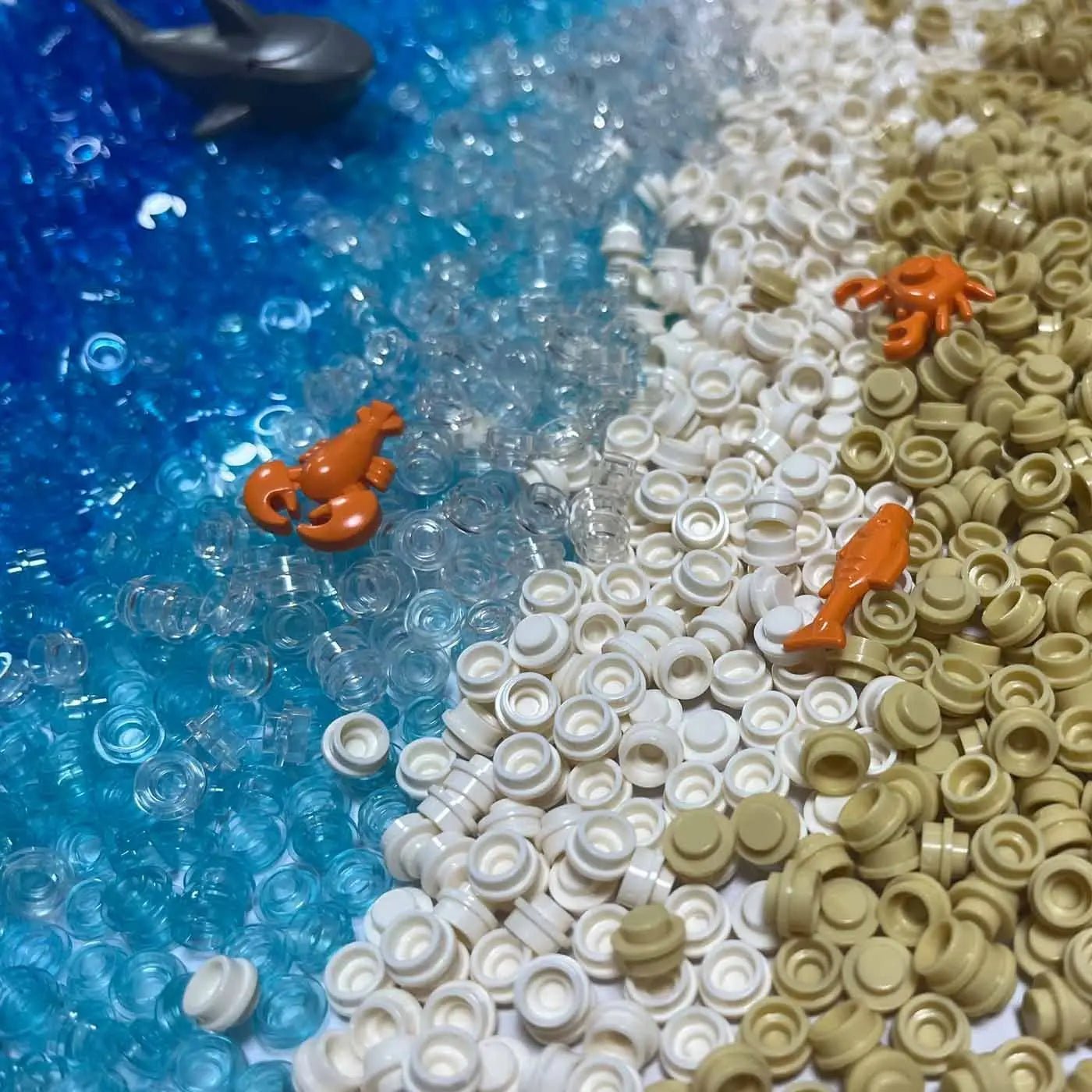 500 Viên Gạch Tròn 1x1 Trong Suốt Xây Dựng MOC - Daisan Store