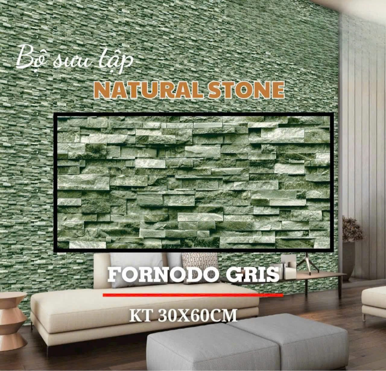 Gạch giả đá 30x60cm mã Fornodo Gris