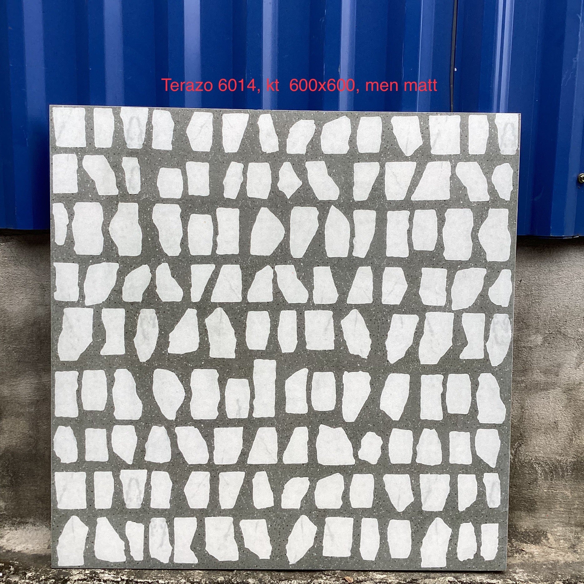 Gạch Terazo KT 600x600mm men matt mã 6014