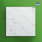 Gạch lát Việt Nam, Xương đá trắng bóng, mã 6315, KT 600x600mm (4 viên/thùng/1,44m2)