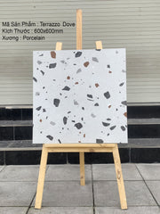 Gạch 600x600 Terrazzo Ấn Độ Dove