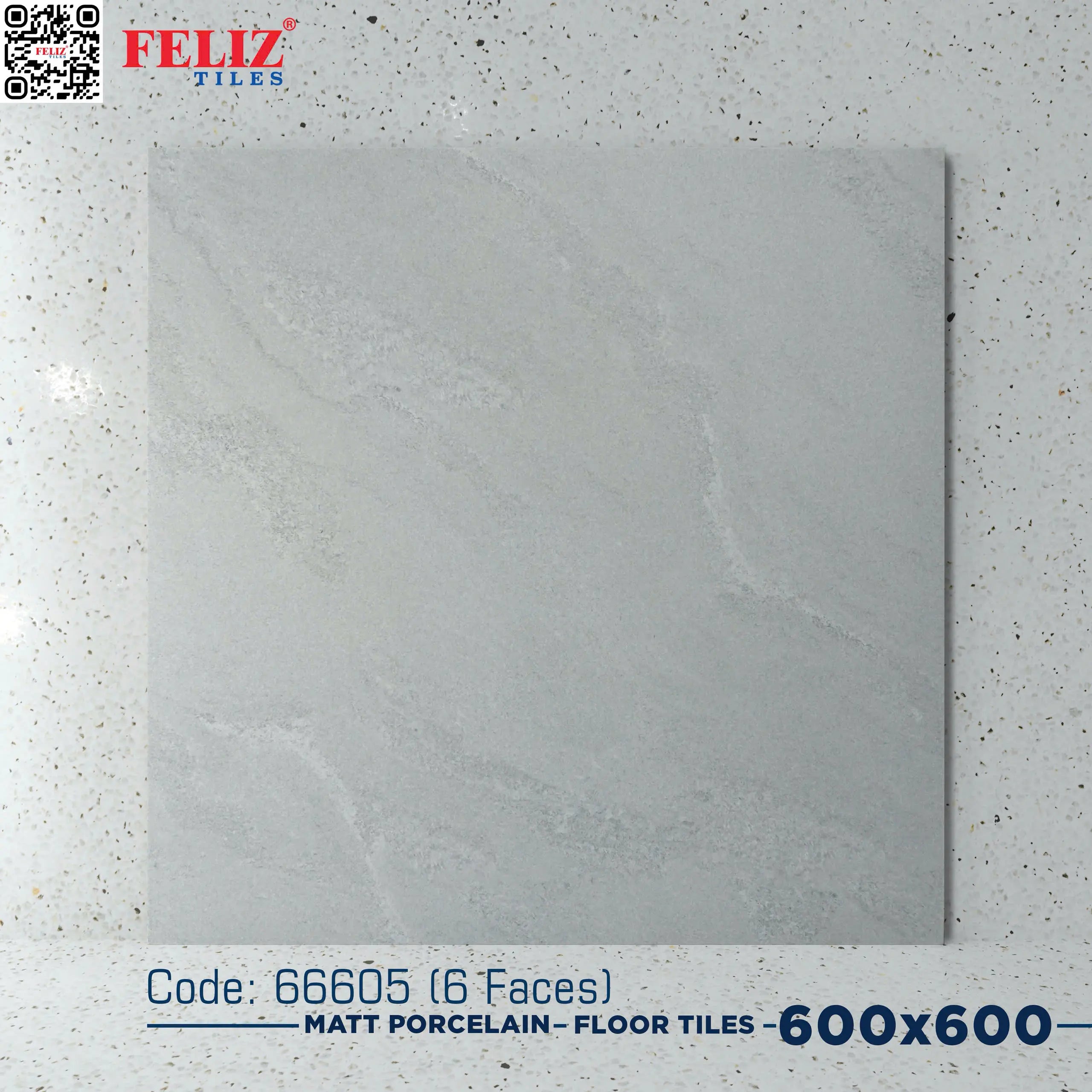 Gạch lát Việt Nam, Xương đá xám mờ, mã 66605, KT 600x600mm (4 viên/thùng/1,44m2)
