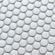 Gạch mosaic trang trí bi tròn trắng 28EB-01