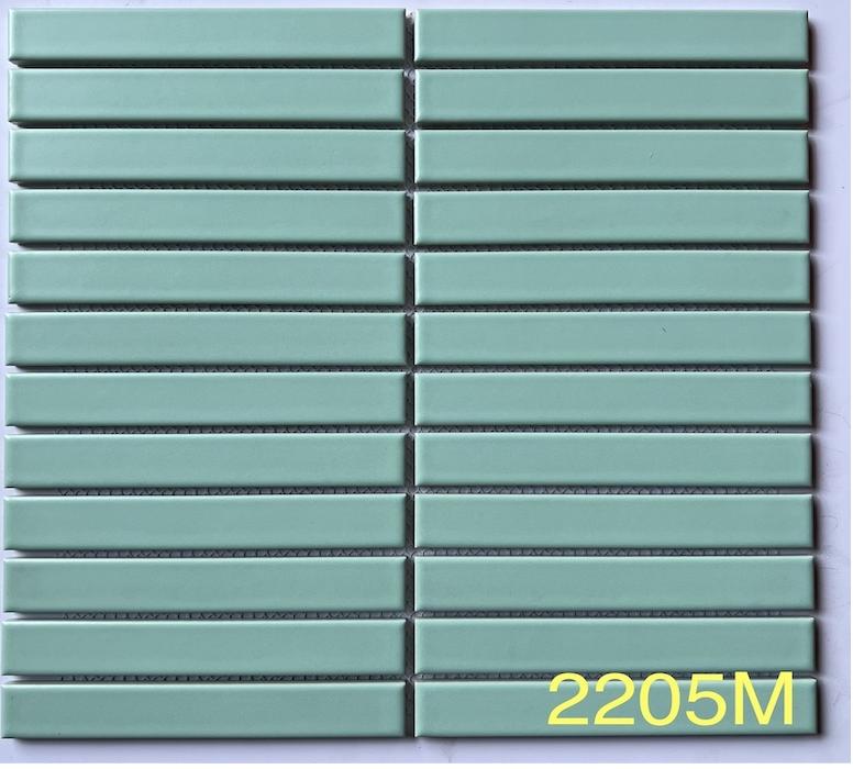 Gạch mosaic que 300x296mm xanh ngọc 2205M
