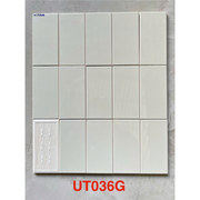 Gạch thẻ Việt Nam KT 75x150mm xám nhạt bòng phẳng loại 1 mã UTO36G