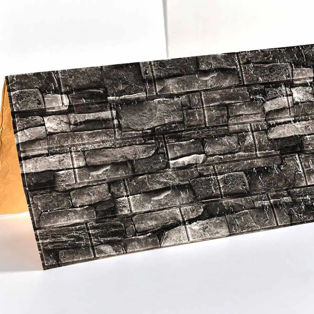 77cm*70cm 3D Wall Sticker Imitation Brick Bedroom Home Decor Waterproof Self-adhesive DIY Wallpaper for Bedroom And Kitchen