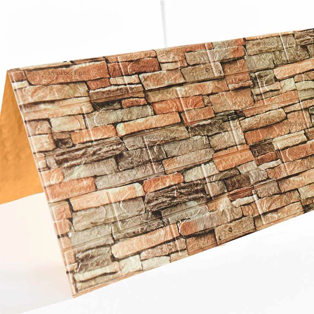 77cm*70cm 3D Wall Sticker Imitation Brick Bedroom Home Decor Waterproof Self-adhesive DIY Wallpaper for Bedroom And Kitchen