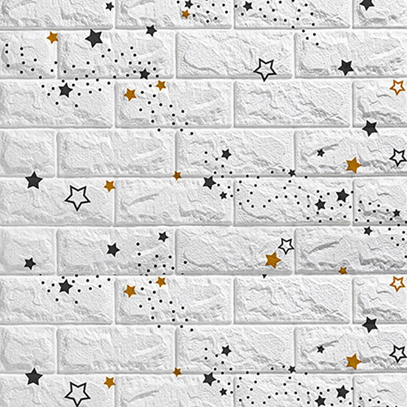 77cm*70cm 3D Wall Sticker Imitation Brick Bedroom Home Decor Waterproof Self-adhesive DIY Wallpaper for Bedroom And Kitchen
