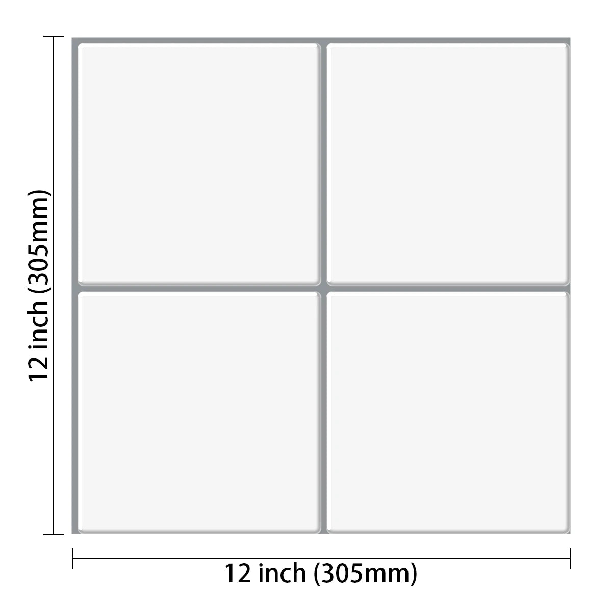 5pcs Subway Design Wall Tile Sticker Peel and Stick Thicker Backsplash 3DWallpaper Stick on Wall for Kitchen RV Room Decor