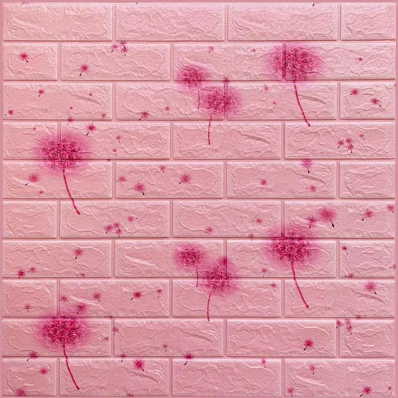 77cm*70cm 3D Wall Sticker Imitation Brick Bedroom Home Decor Waterproof Self-adhesive DIY Wallpaper for Bedroom And Kitchen