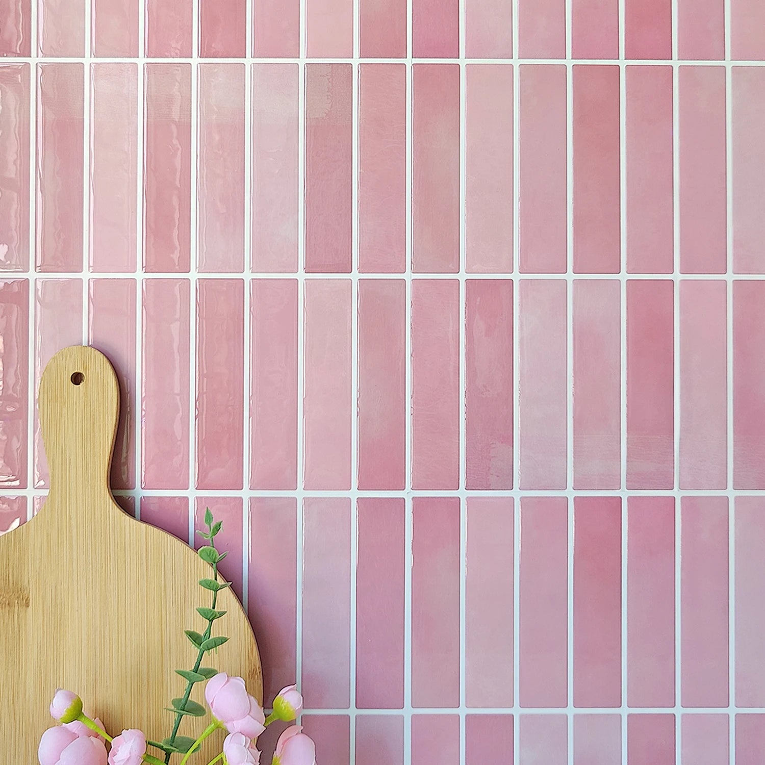 10pcs 3D Imitation Tiles Self-Adhesive Wall Stickers Peel And Stick Wallpaper Heat-resistant And Waterproof For home Decor
