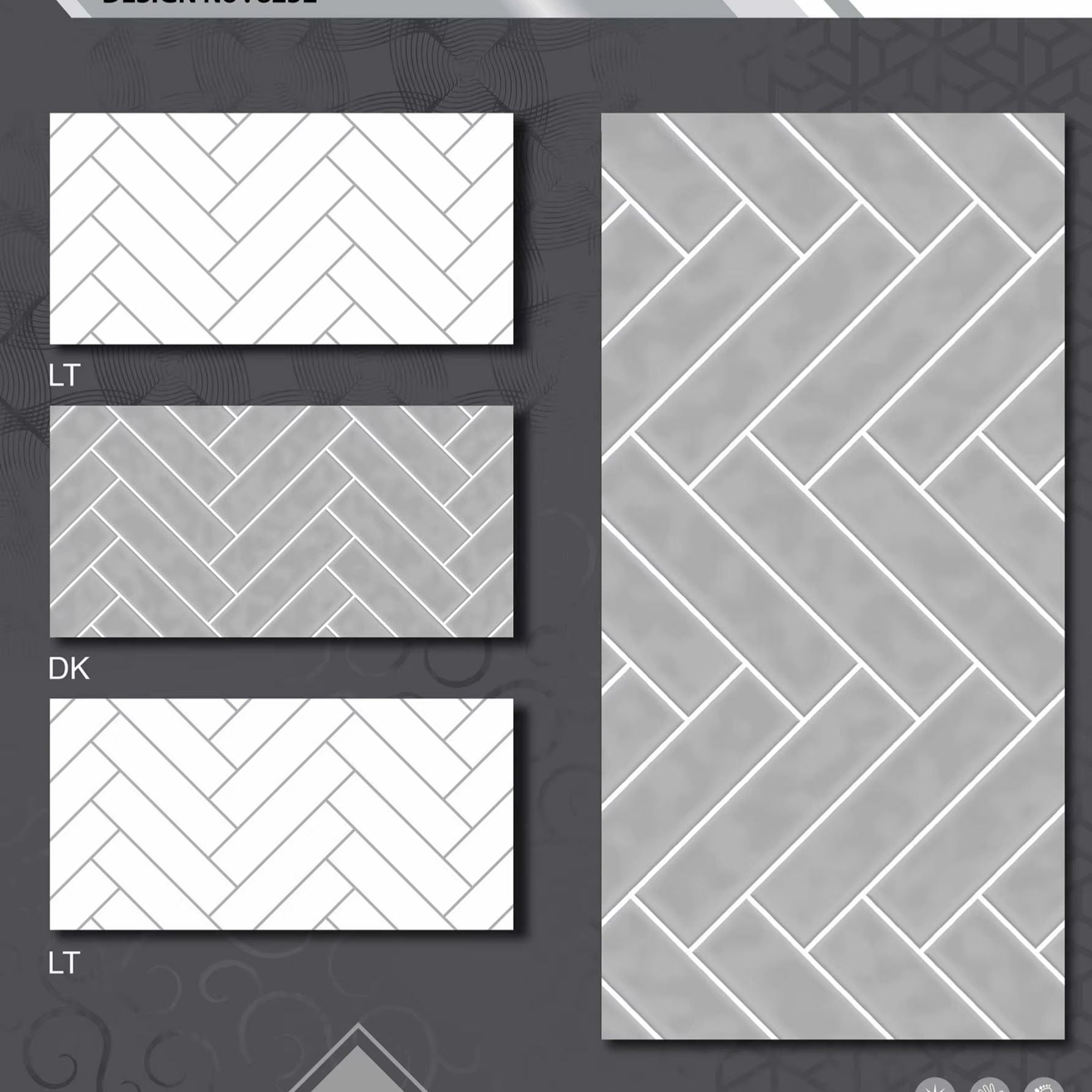 Gạch ốp tường giả thẻ bóng lượn KT 30x60cm mã SGV3632S