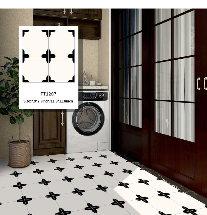 Gạch Dán Sàn Vinyl Chống Nước Họa Tiết Bàn Cờ