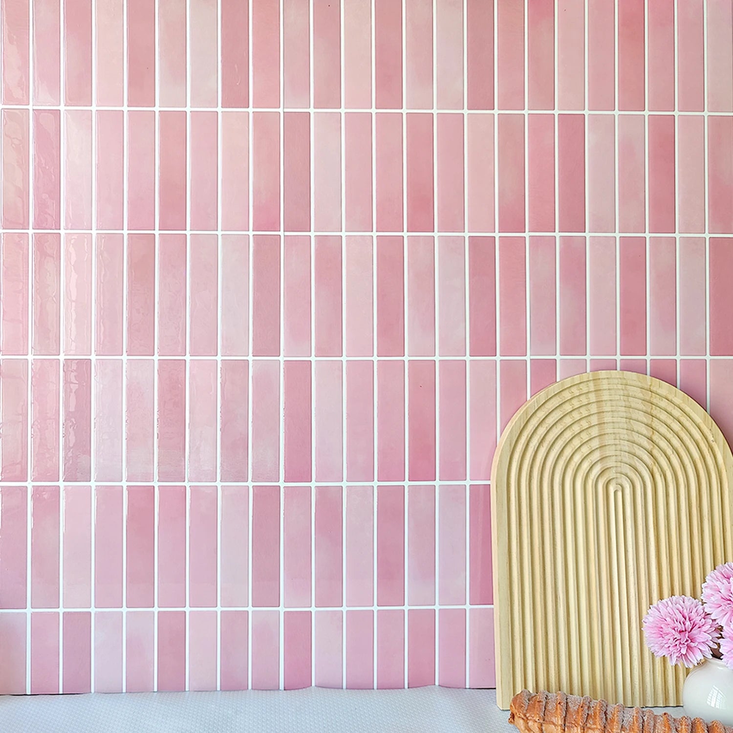 10pcs 3D Imitation Tiles Self-Adhesive Wall Stickers Peel And Stick Wallpaper Heat-resistant And Waterproof For home Decor