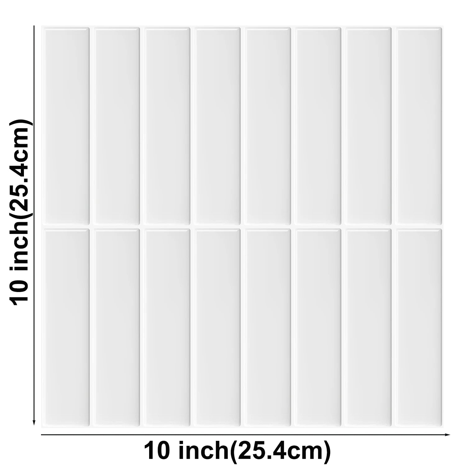 10pcs 3D Imitation Tiles Self-Adhesive Wall Stickers Peel And Stick Wallpaper Heat-resistant And Waterproof For home Decor