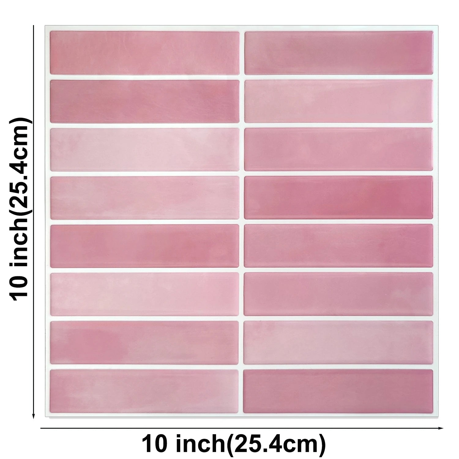 10pcs 3D Imitation Tiles Self-Adhesive Wall Stickers Peel And Stick Wallpaper Heat-resistant And Waterproof For home Decor