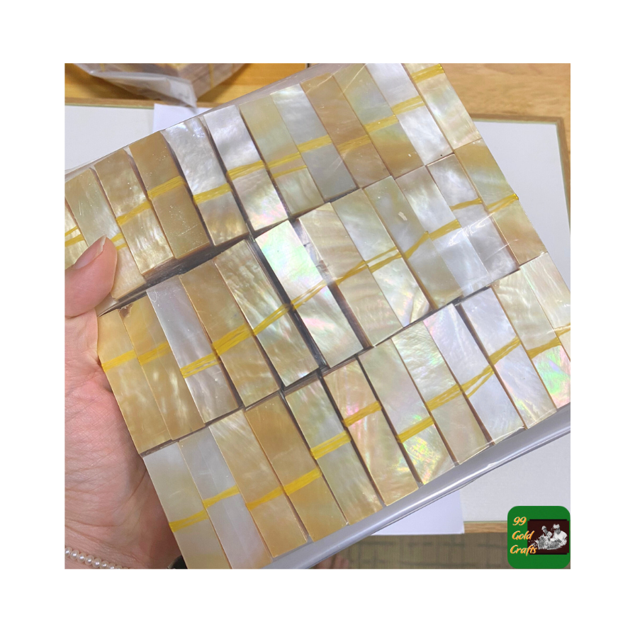 Bán sỉ Đồ thủ công khảm xà cừ Việt Nam Gạch xà cừ Mảnh mosaic vỏ sò chạm khắc thủ công đánh bóng Tấm panel nghệ thuật vỏ xà cừ