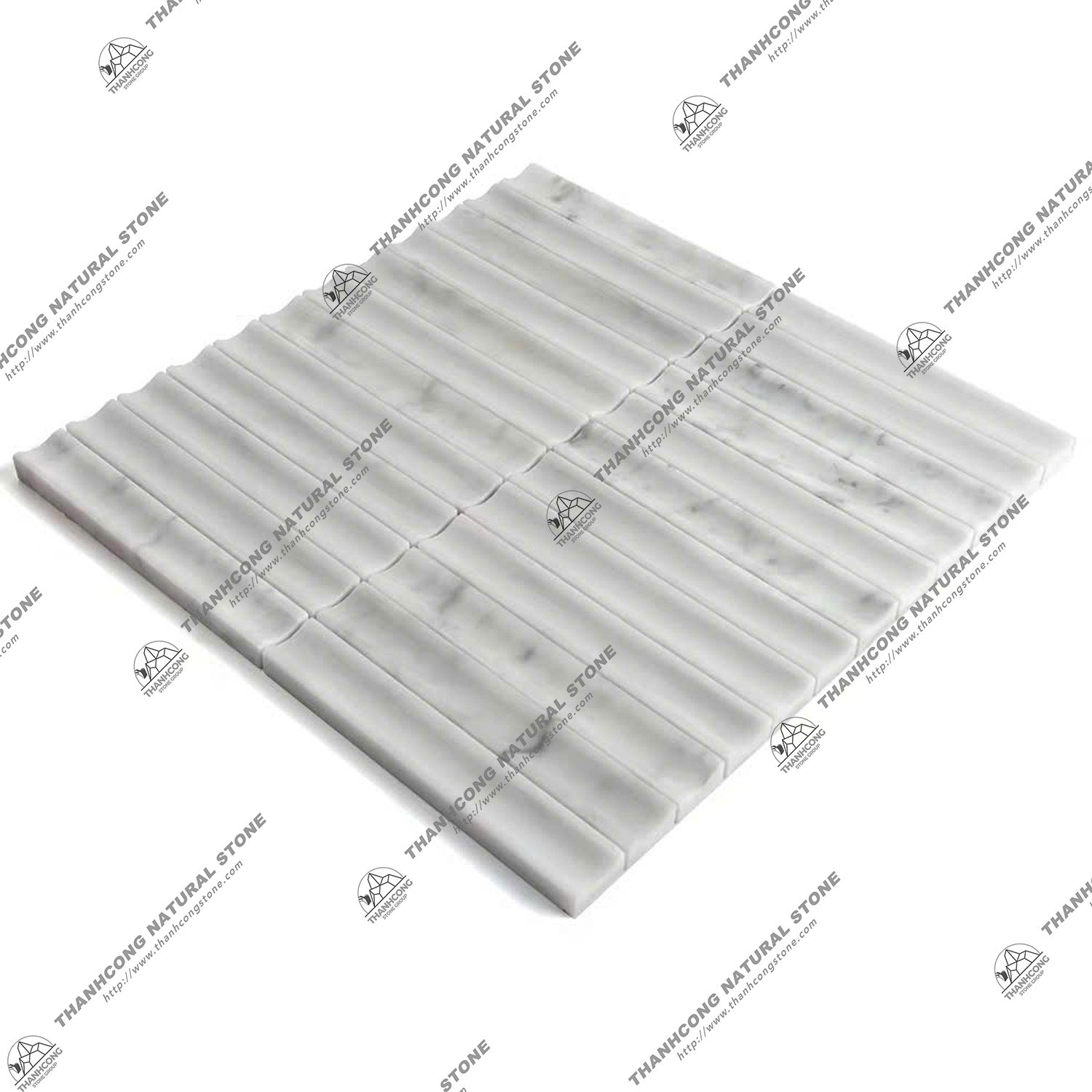 Modern White Color Mosaic Decorative Wall Tiles 8-10mm Rectangle Tiles for Kitchen Living Room Hotel Villa Interior Walls