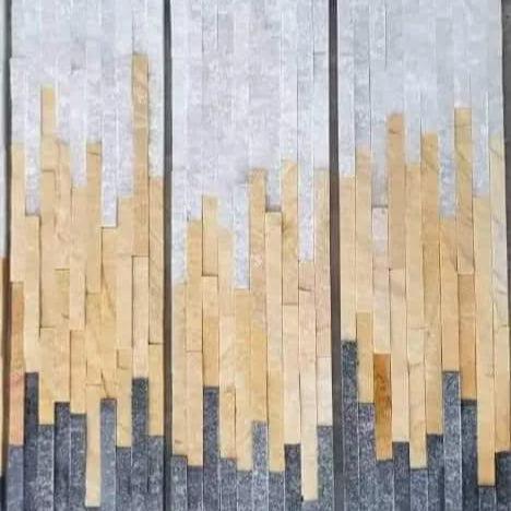 Gạch Mosaic Đá Cẩm Thạch Đa Sắc Màu Hiện Đại Từ Việt Nam Dành Cho Thiết Kế Tường Nội Thất Khách Sạn