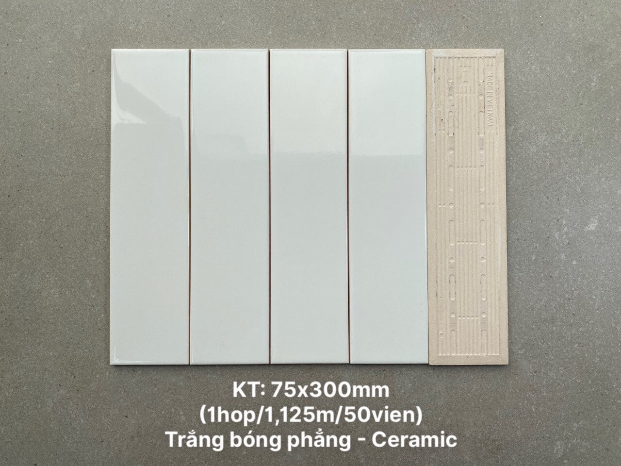 Gạch thẻ 75*300 trắng mã AI075419A  [sta75300]