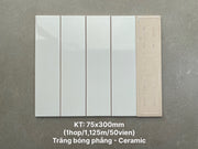 Gạch Thẻ Trắng 75x300 Cao Cấp AI075419A Sang Trọng