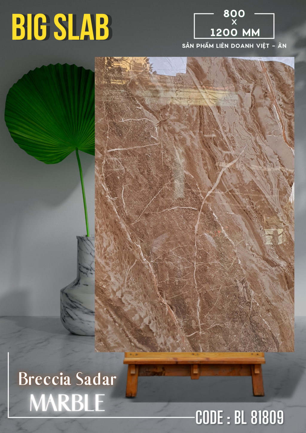 Gạch ốp lát Apodio BL 81809 Big Slab