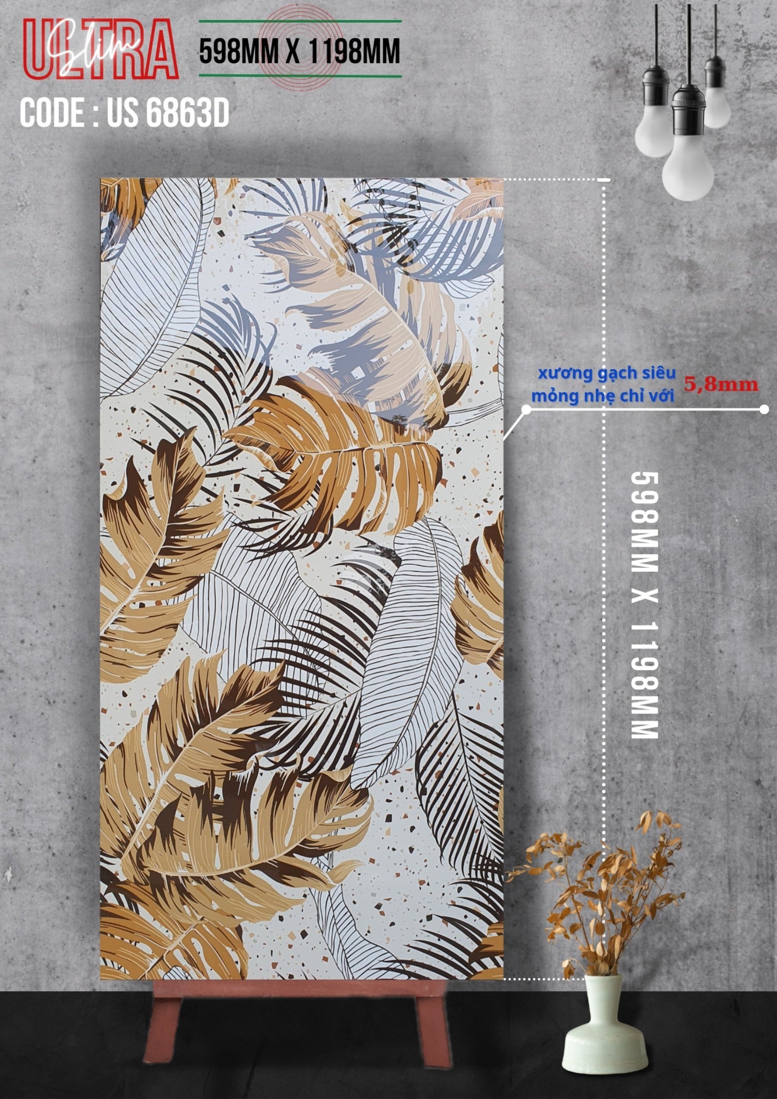 Gạch ốp lát Apodio US 6863 (598x1198x5.8mm)