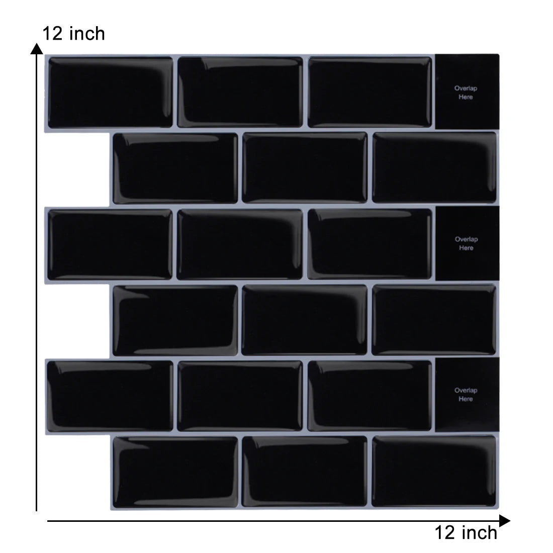 5 Mien Dan Gach 3D Treo Tuong Bep Chong Nuoc 12x12 Inch