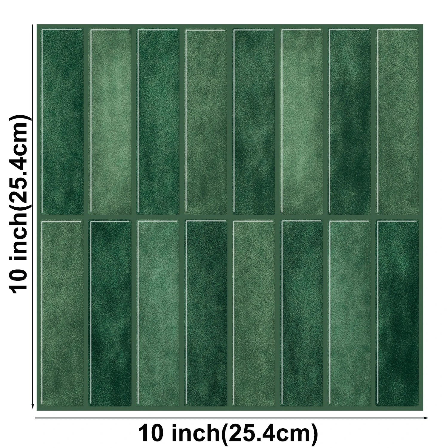 10pcs 3D Imitation Tiles Self-Adhesive Wall Stickers Peel And Stick Wallpaper Heat-resistant And Waterproof For home Decor
