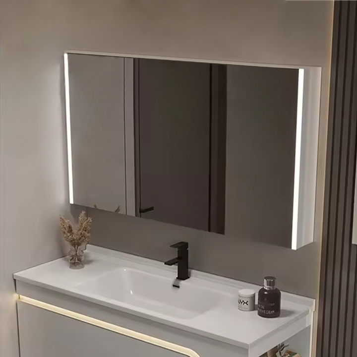 Tủ lavabo phòng tắm hiện đại có đèn cho gia đình/khách sạn