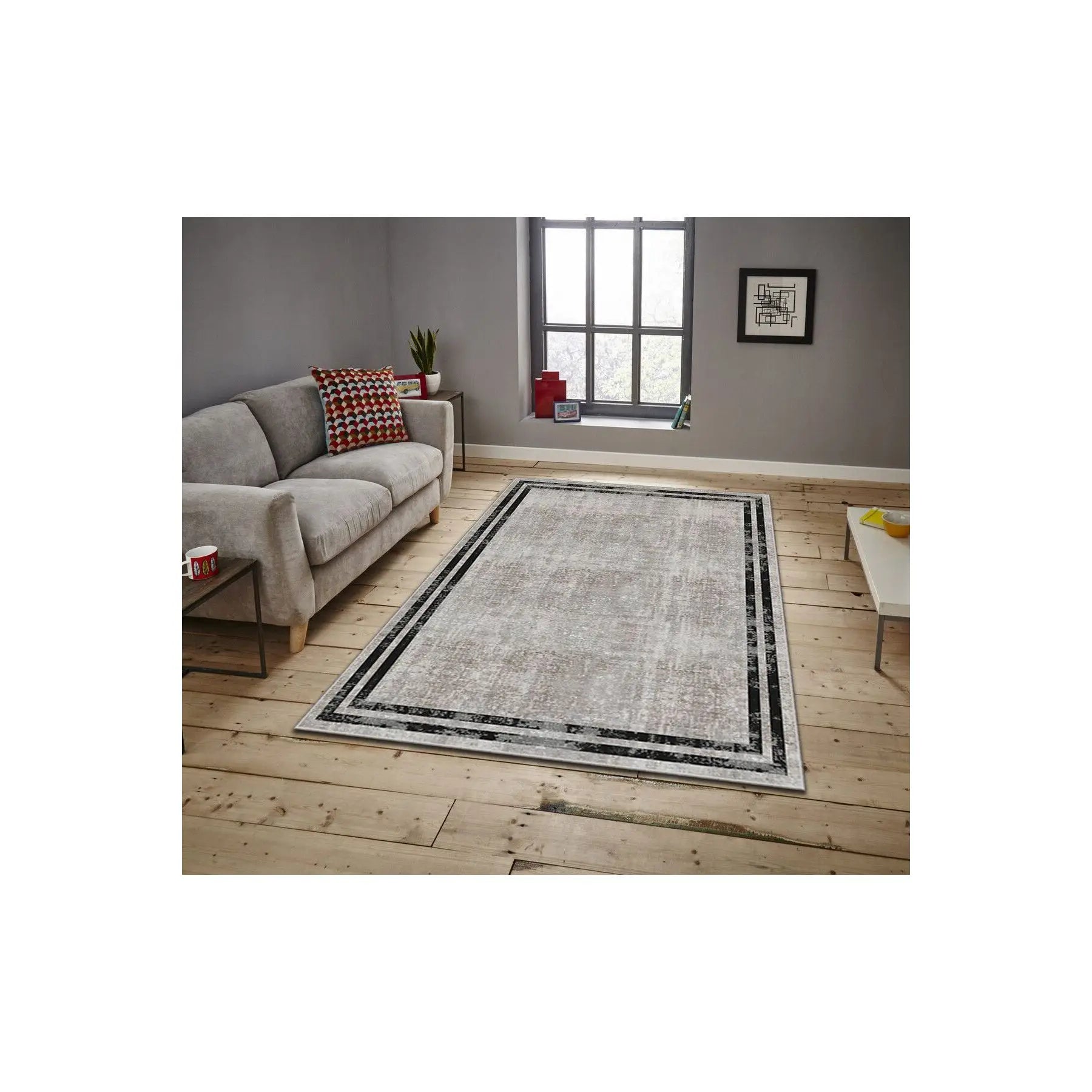 3D Digital Printed Panel Pattern Non-Slip Flooring Carpet 288NGR2369 Tiles