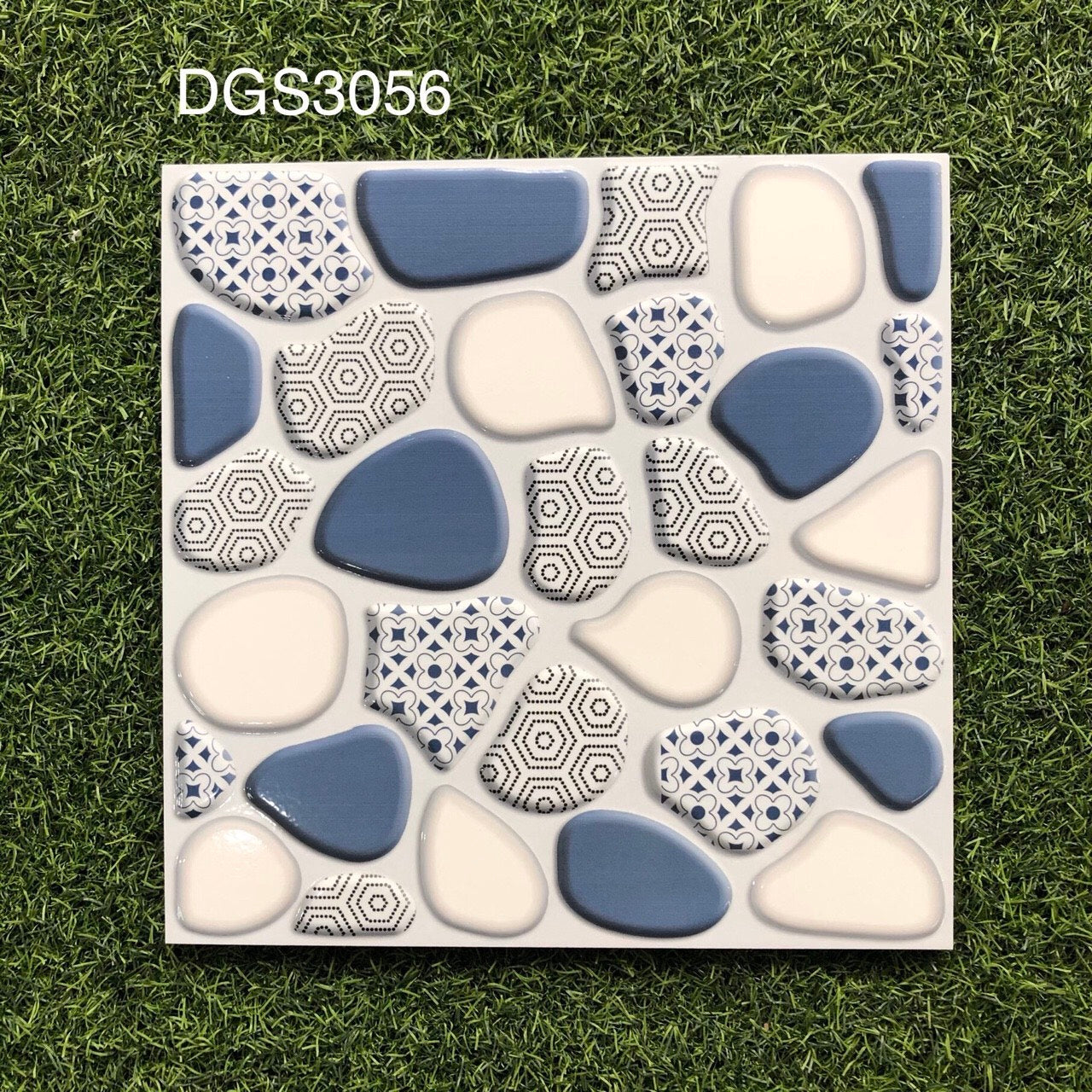 Giá Tốt Nhất Gạch Hồ Bơi 30x30cm Họa Tiết In Kỹ Thuật Số Màu Xanh Gạch Mosaic Gốm Sứ Vuông Dùng Cho Bể Bơi Sứ Tráng Men Pha Lê Mosaic Gạch Chịu Lửa