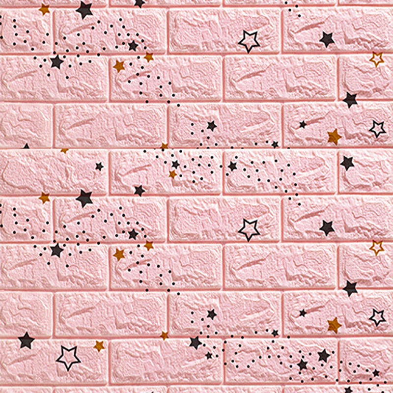 77cm*70cm 3D Wall Sticker Imitation Brick Bedroom Home Decor Waterproof Self-adhesive DIY Wallpaper for Bedroom And Kitchen