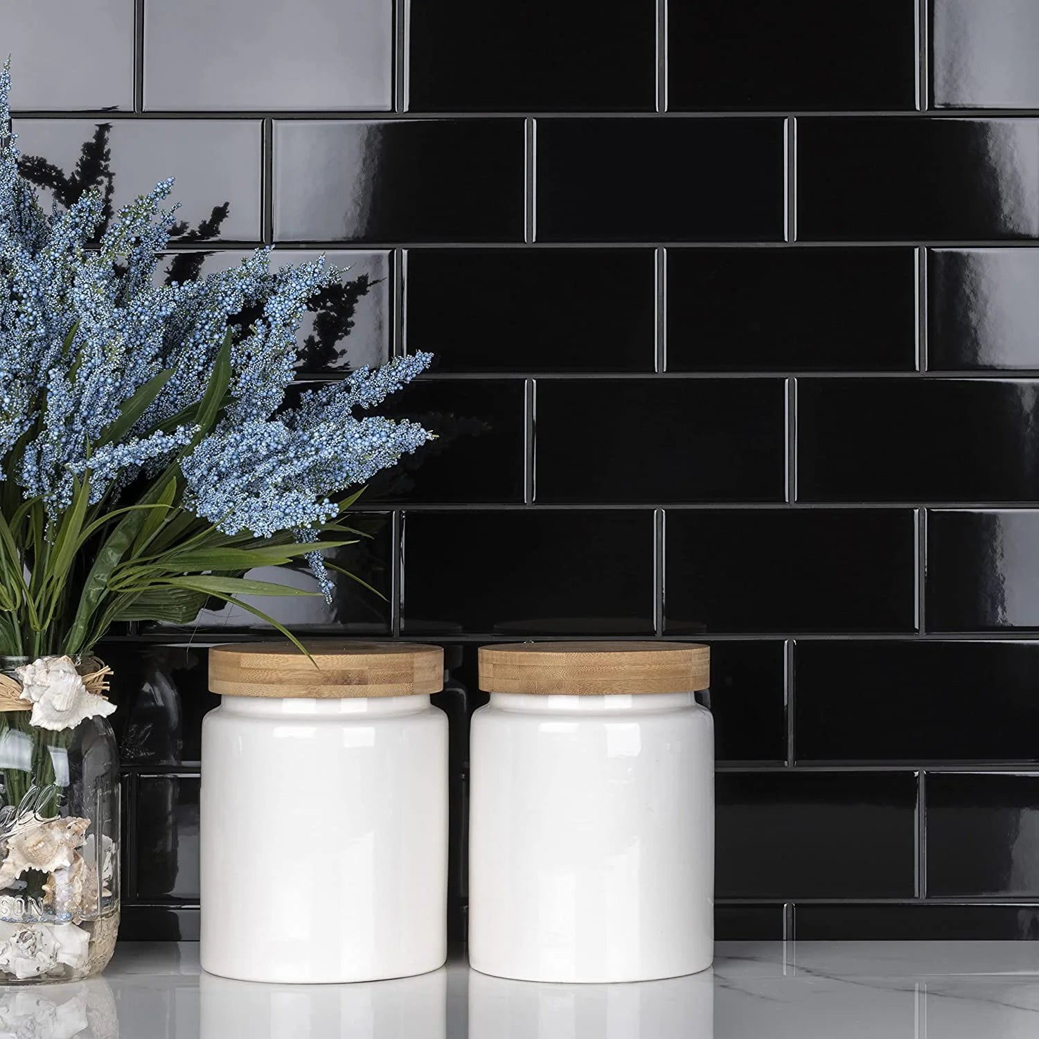 10pcs 3D Strong Adhesive Wall Stickers Brick Vinyl Wallpaper Waterproof Heat Resistant Kitchen Backsplash Wall Tiles Home Decor