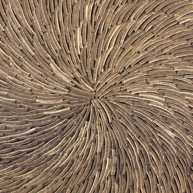 Gạch mosaic dừa hình vuông tự nhiên làm thủ công ốp tường trang trí