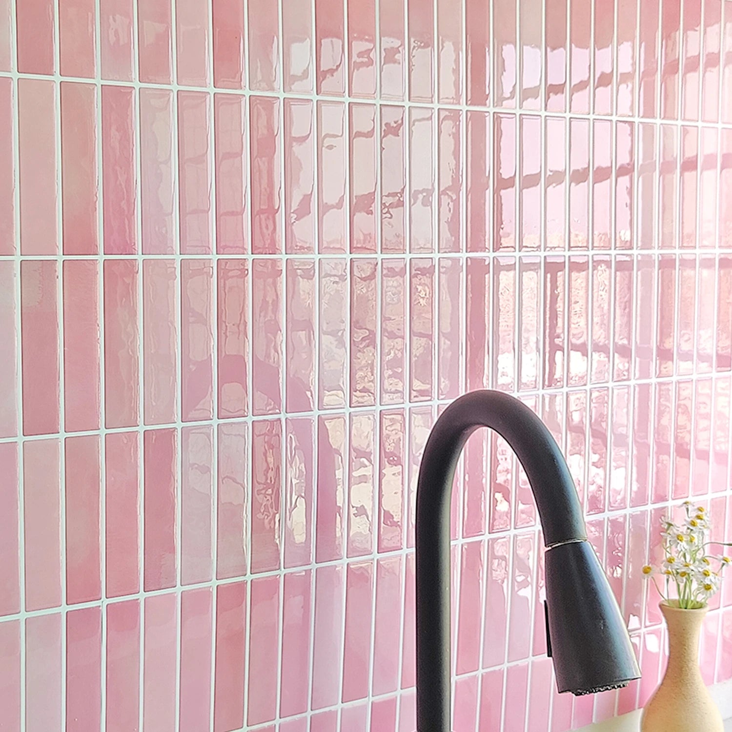 10pcs 3D Imitation Tiles Self-Adhesive Wall Stickers Peel And Stick Wallpaper Heat-resistant And Waterproof For home Decor