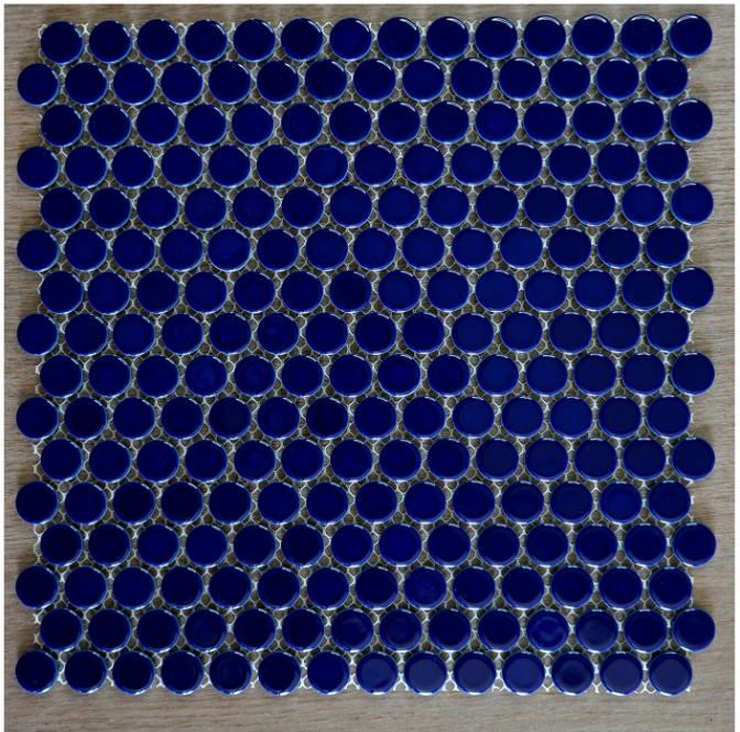 Gạch Mosaic bi tròn xanh - C19110